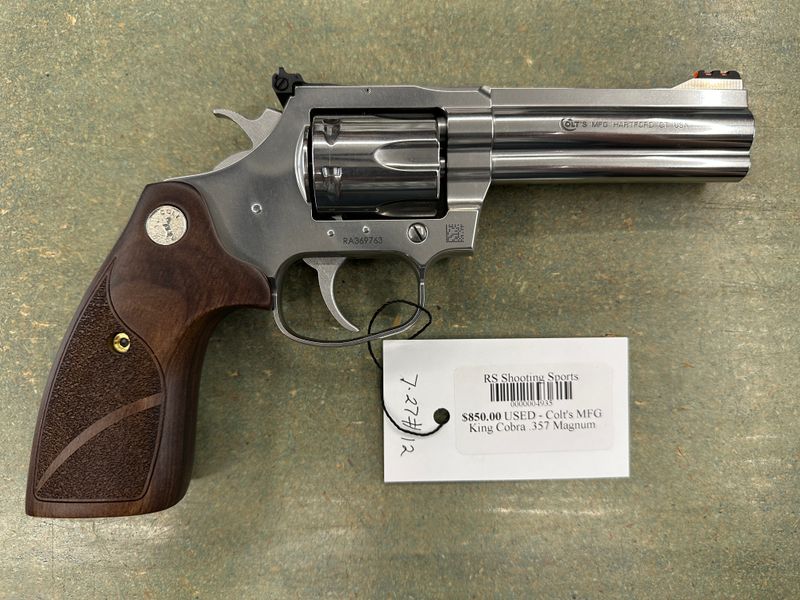 USED - Colt's MFG King Cobra .357 Magnum