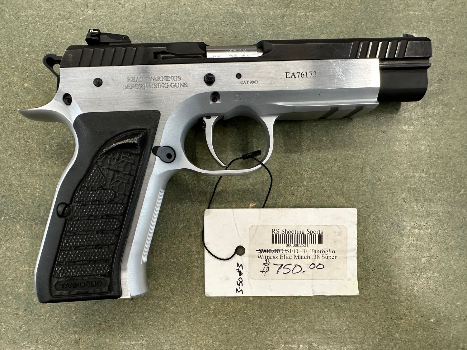USED - F. Tanfoglio Witness Elite Match .38 Super
