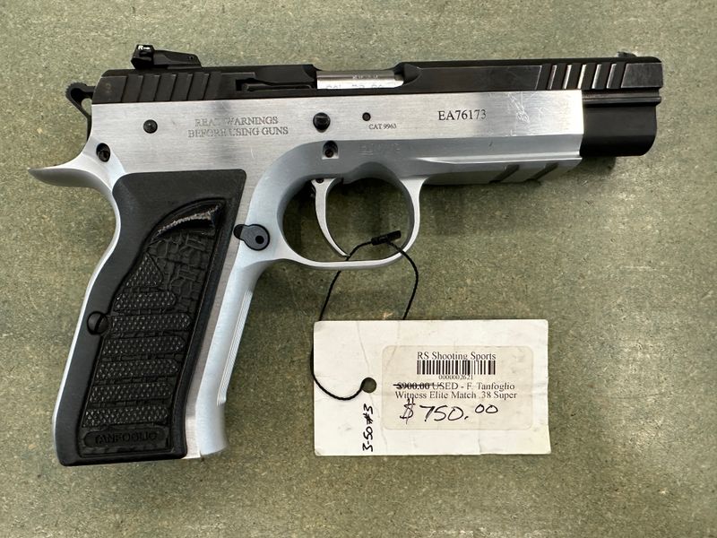 USED - F. Tanfoglio Witness Elite Match .38 Super