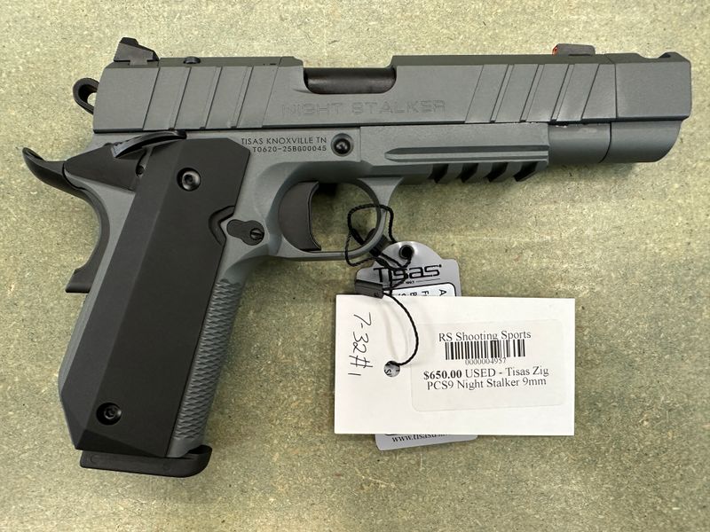 USED - Tisas Zig PCS9 Night Stalker 9mm