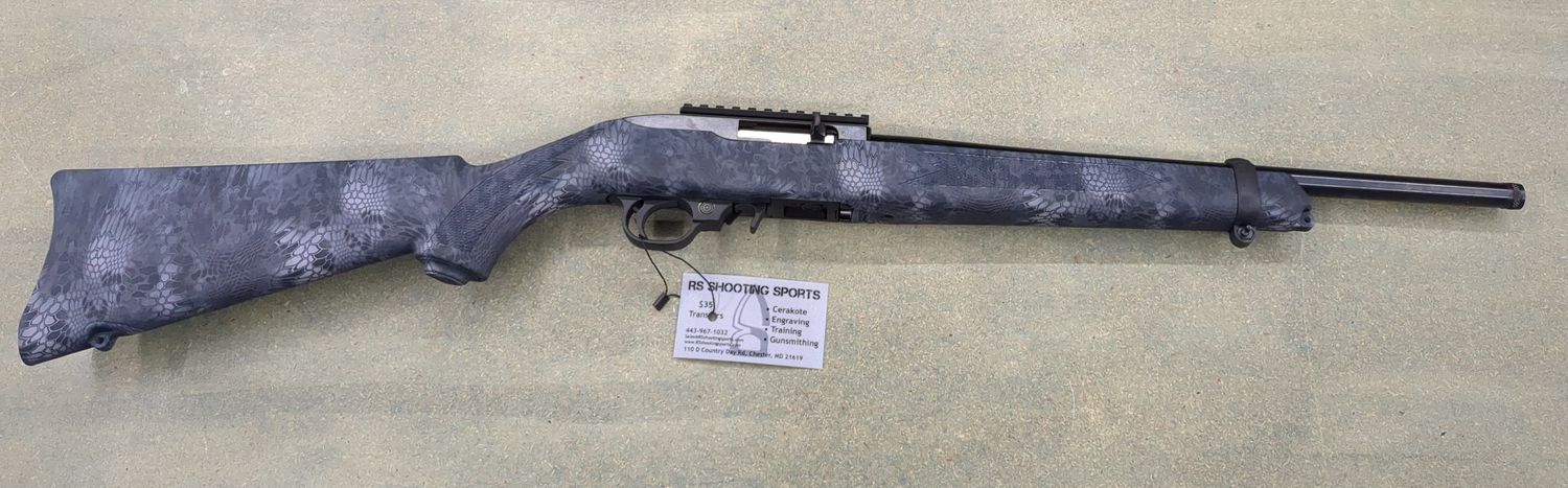 Ruger 31215 10/22  Carbine Threaded Barrel, Typhon Camo