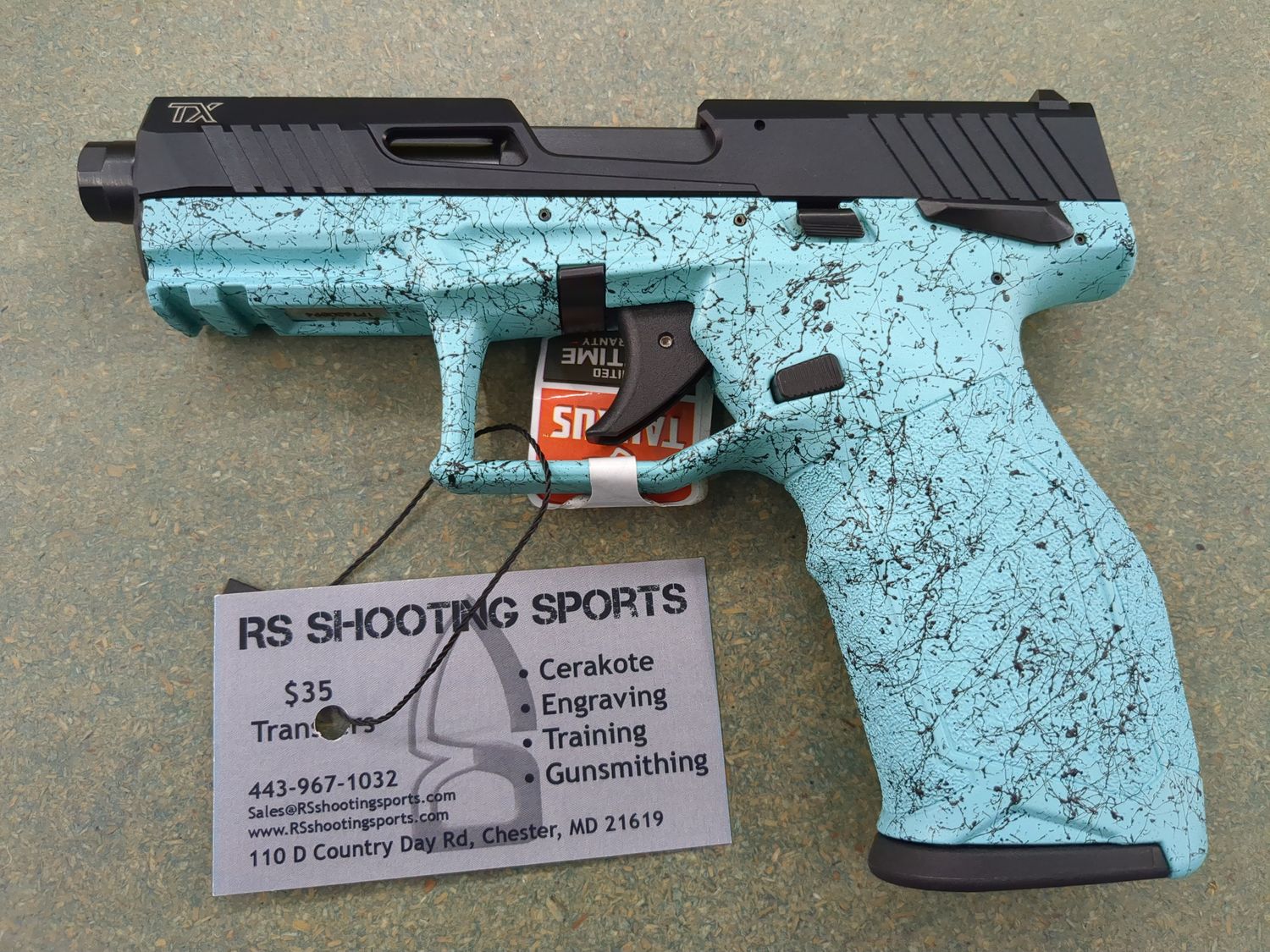 Taurus 12TX22141SP410 TX22 Gen 2 Full Size Frame 22 LR 10+1 4.10