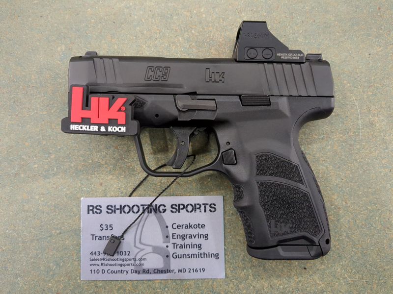 HK CC9  9mm Luger 10+1, Holosun HS 407K Red Dot