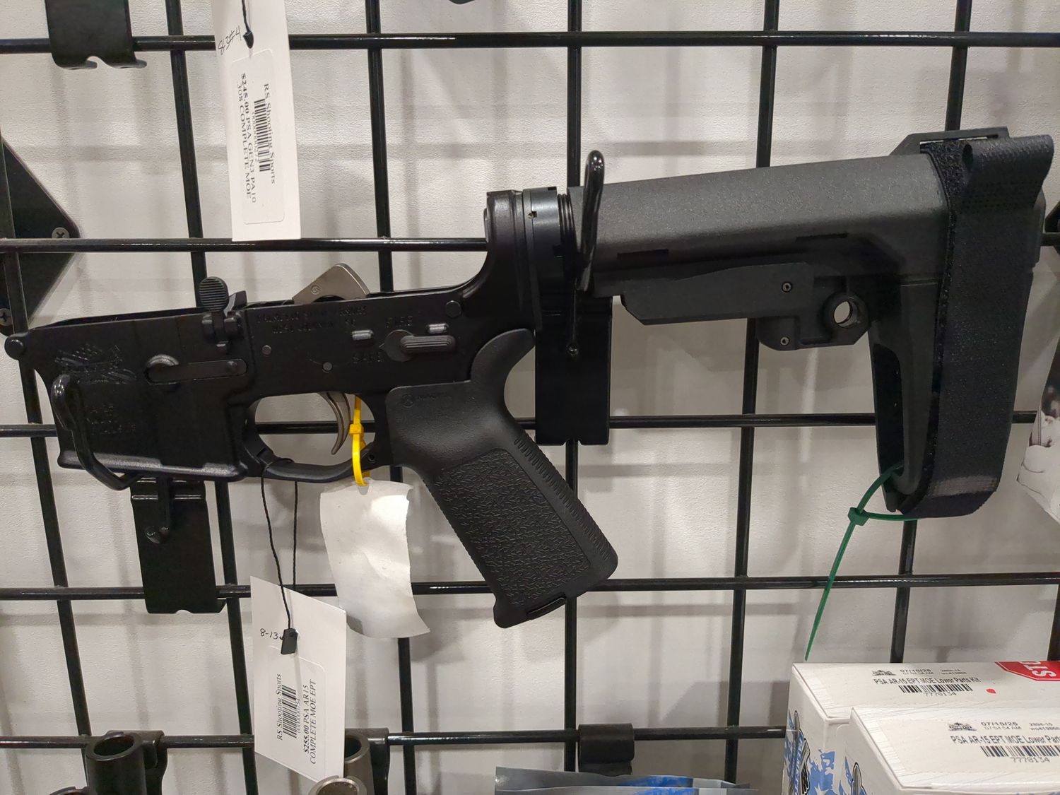 PSA AR15 COMPLETE MOE EPT SBA3 LOWER BLACK