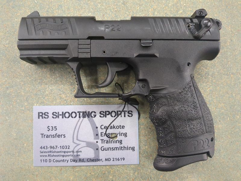 Walther P22Q, Semi-automatic, .22LR, Rimfire, 3.42" Threaded Barrel, 10+1 Rds