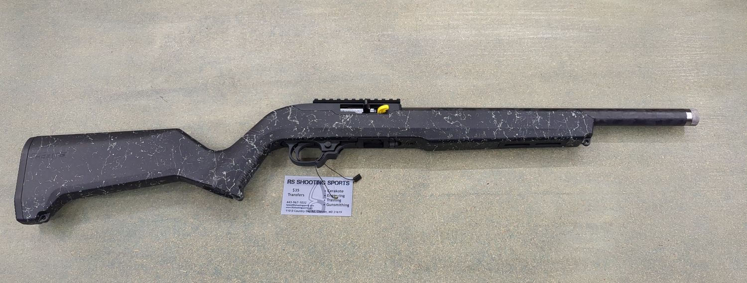 Ruger, 10/22 Carbon Fiber, Semi-automatic, 22LR, 16.1" Threaded Carbon Fiber Barrel, 1/2X28 Thread Pitch