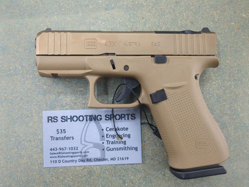 GLOCK 43X MOS COYOTE 9MM 3.41" 10-RD