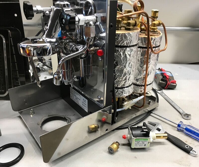 LX Italia Newton 55 Chrome Espresso Grinder