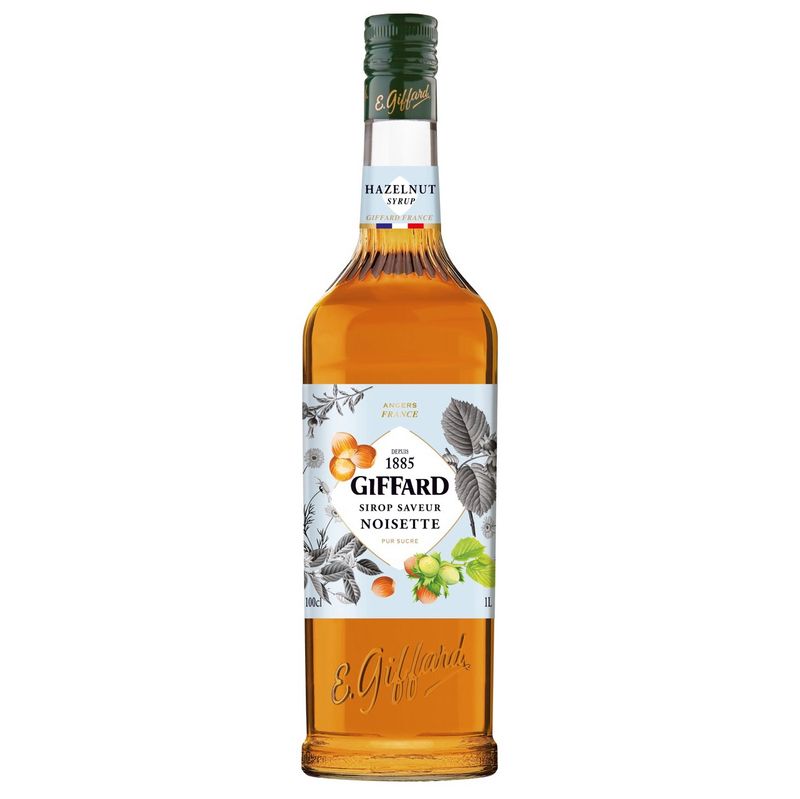 Giffard Syrup Hazelnut 1L Glass Bottle