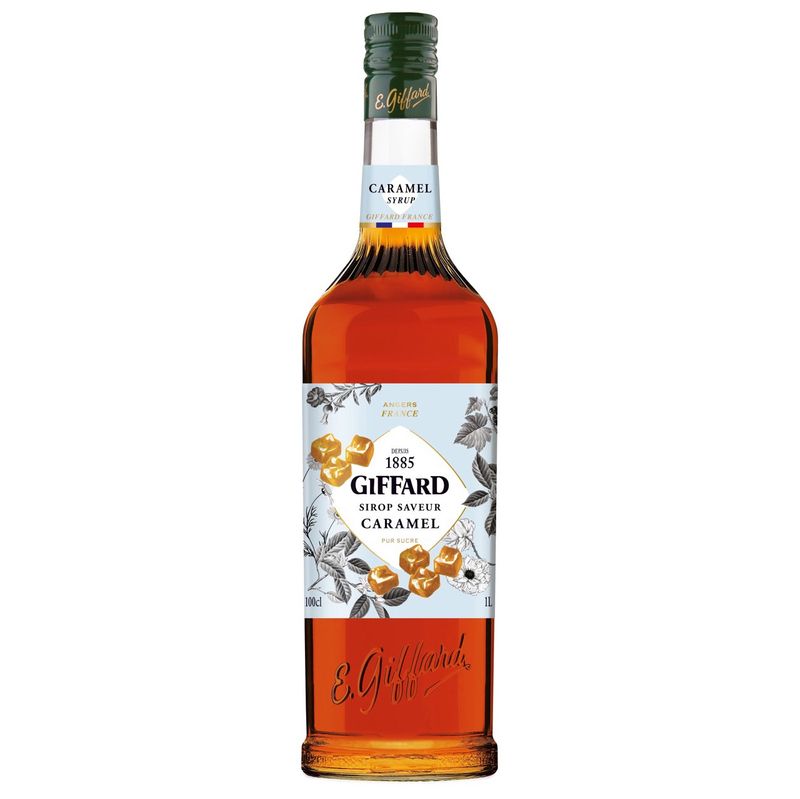 Giffard Syrup Caramel 1L Glass Bottle