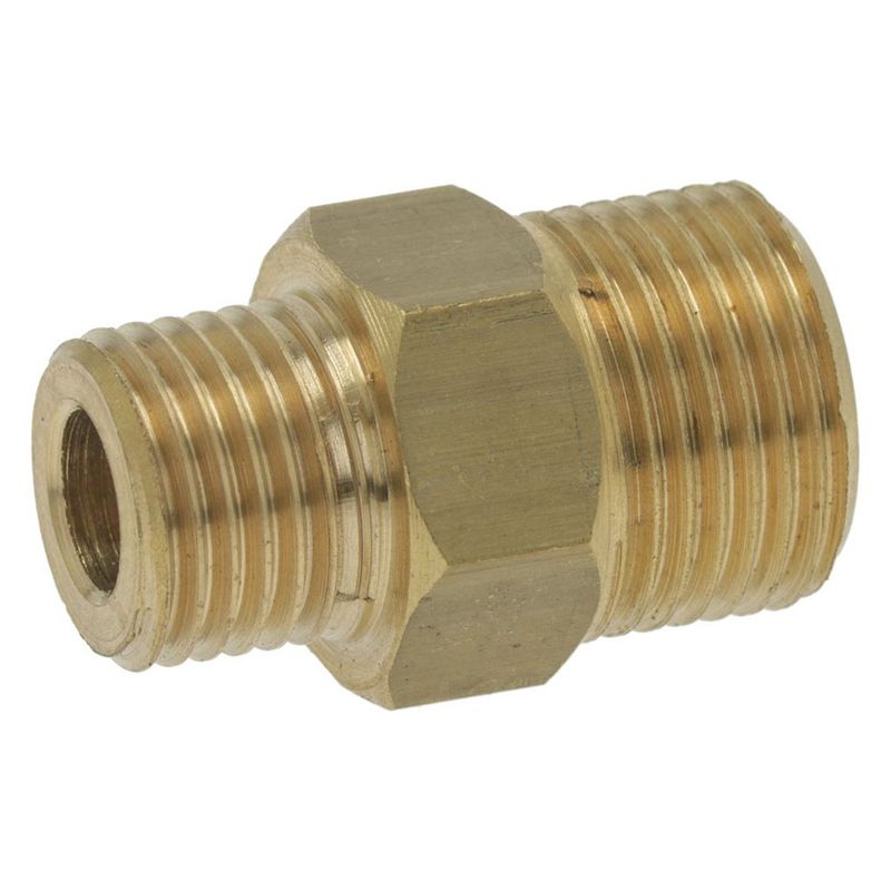 GNB - Fitting 1/4M BSP - 3/8M BSP Brass