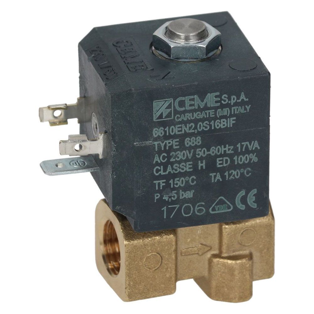 LF - CEME Solenoid Valve 2-Way 1/4 Inch 230 V