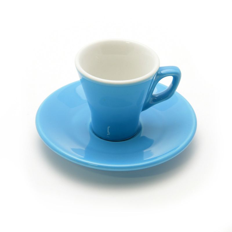 ACF Vintage Espresso Cup And Saucer Blue