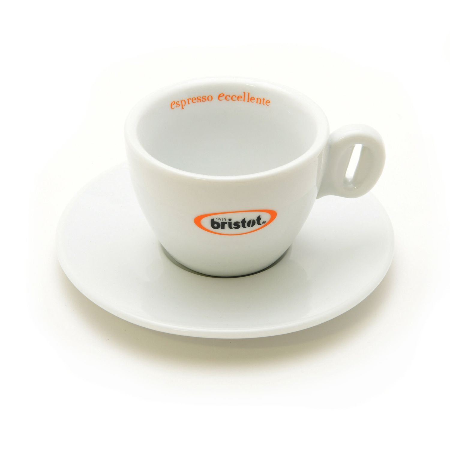 Bristot Cappuccino Cup And Saucer Set of 6 White