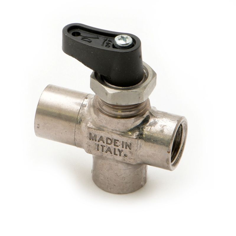 ECM - P3528 Valve Manual Three-Way 1/4 Inch
