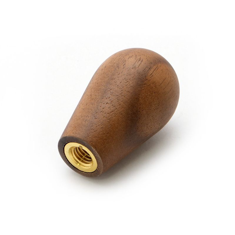 Avid Espresso Lever Knob M8 Walnut Wood with Brass Inserts