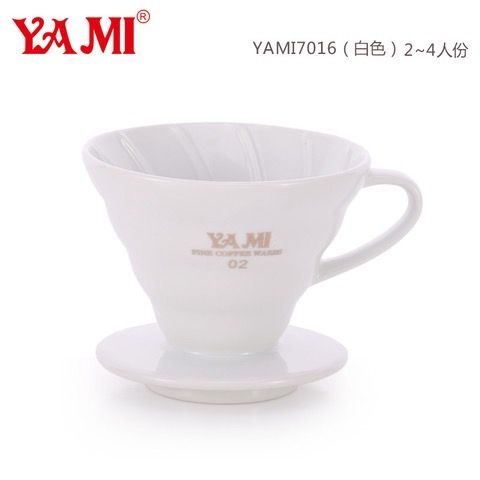 Yami Ceramic Coffee Dripper 2-4 Cup White