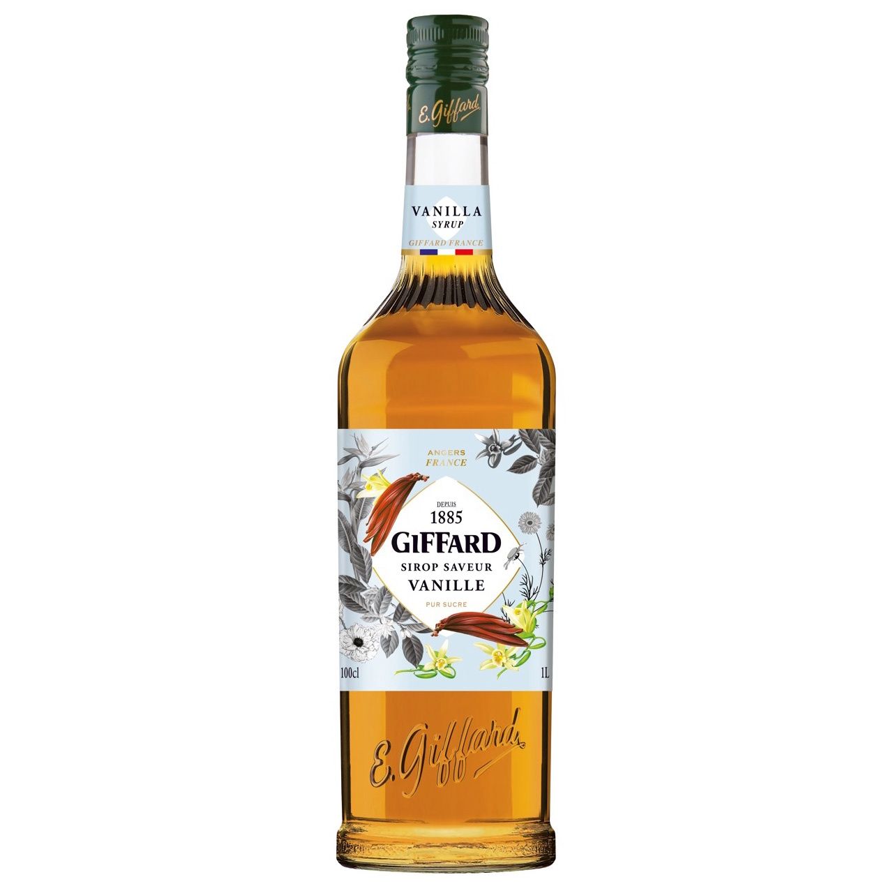 Giffard Syrup Vanilla 1L Glass Bottle