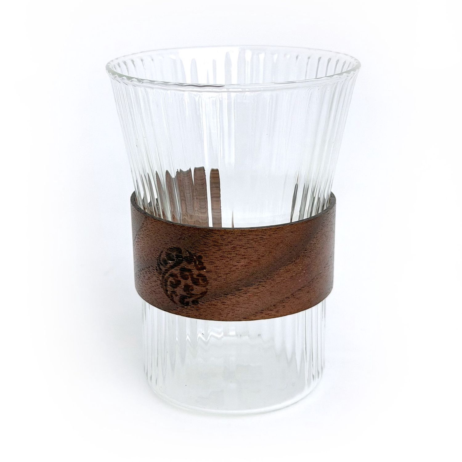 Avid Espresso Glass Coffee Cup With Wood Sleeve