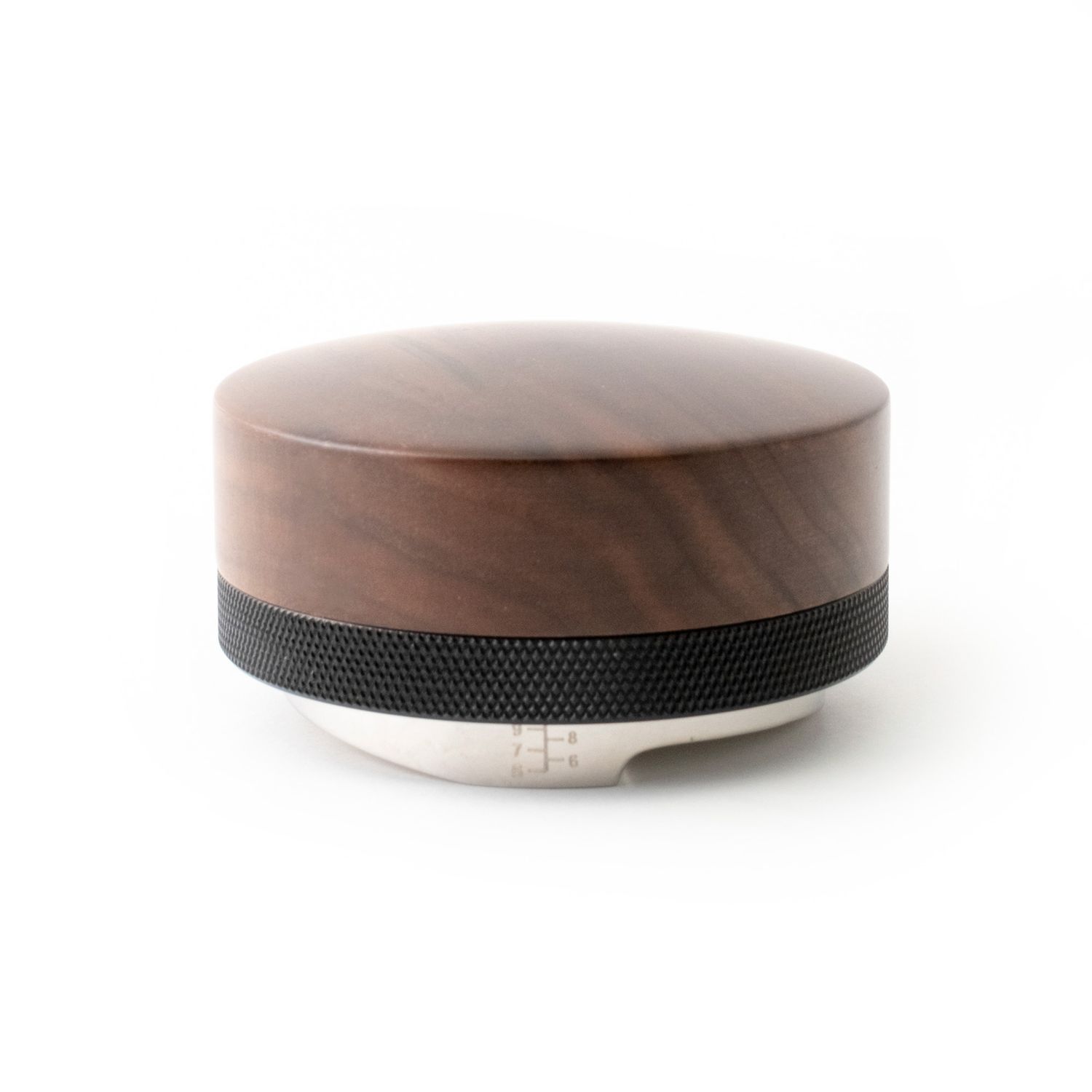 Avid Espresso Adjustable Wood Leveller 58mm (Black/Walnut)