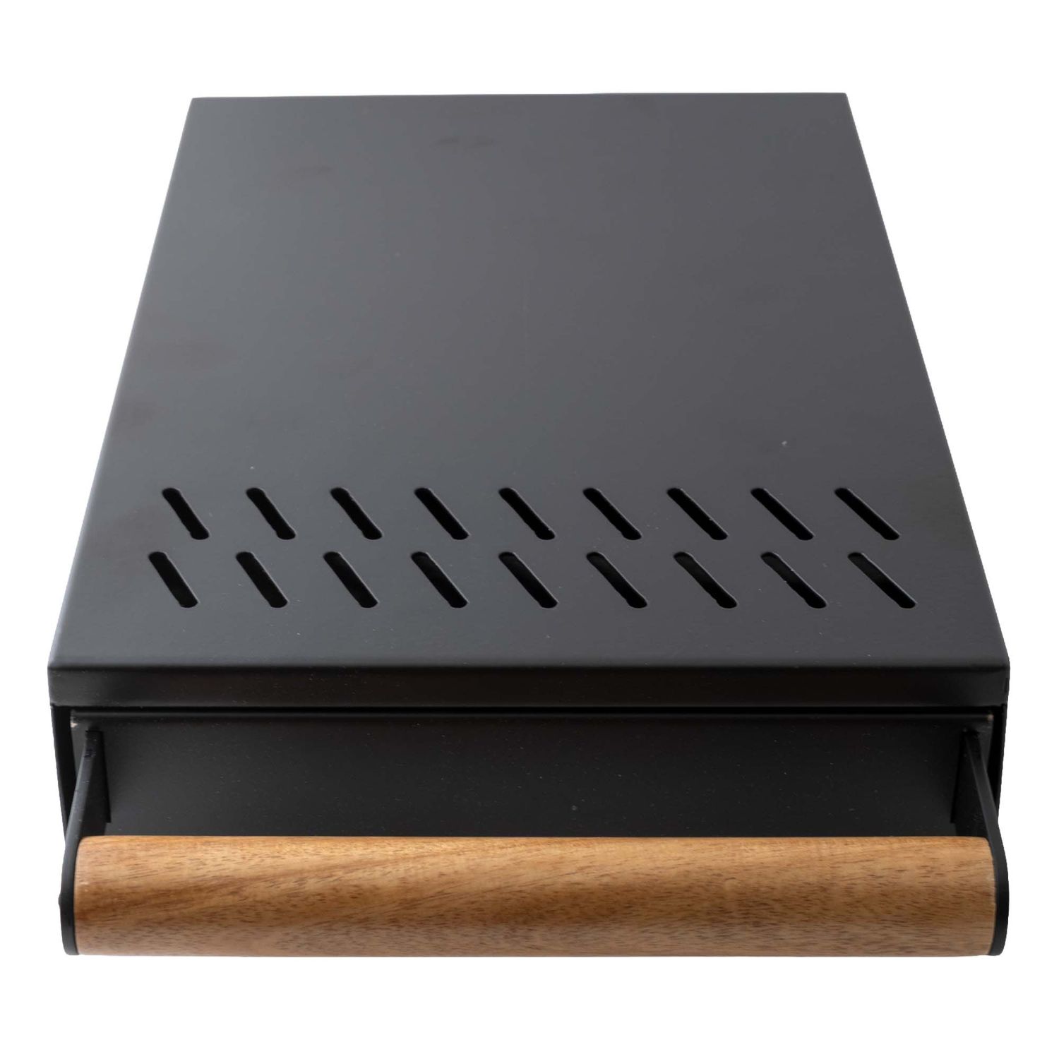 Avid Espresso Knock Box Drawer with Wood Handle (Black)