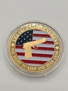 2A Polished Gold Plated Coin