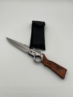SPRING SIDE LOADING RIFLE KNIFE WITH FLASHLIGHT