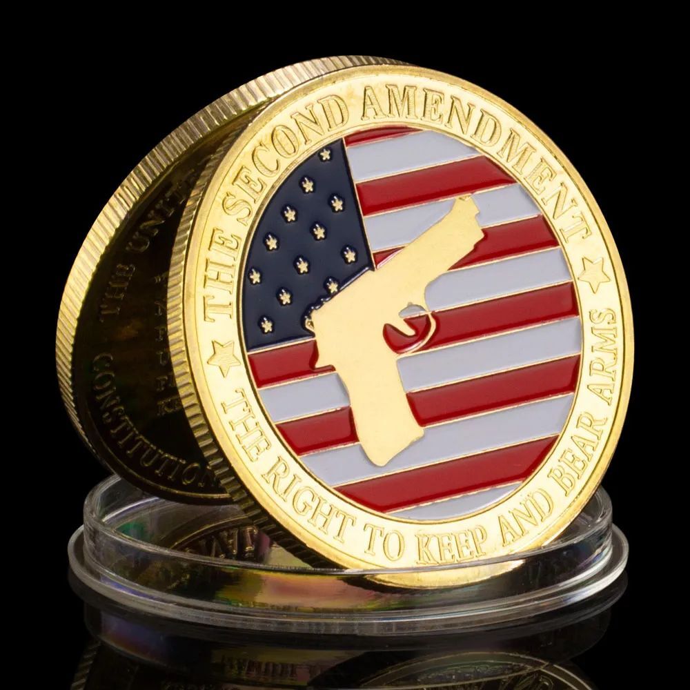 2A Polished Gold Plated Coin