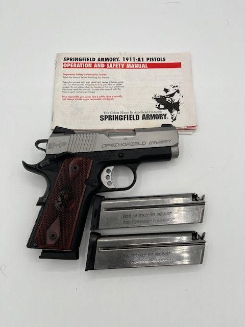 Springfield Armory EMP9 9MM New IWB Leather Pancake Holster