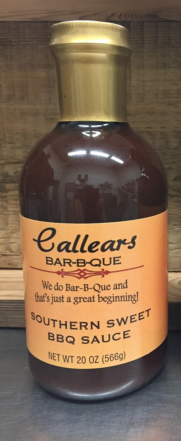 Callers Southern Sweet BBQ Sauce