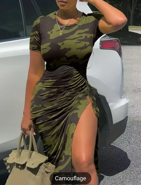 Army green dress