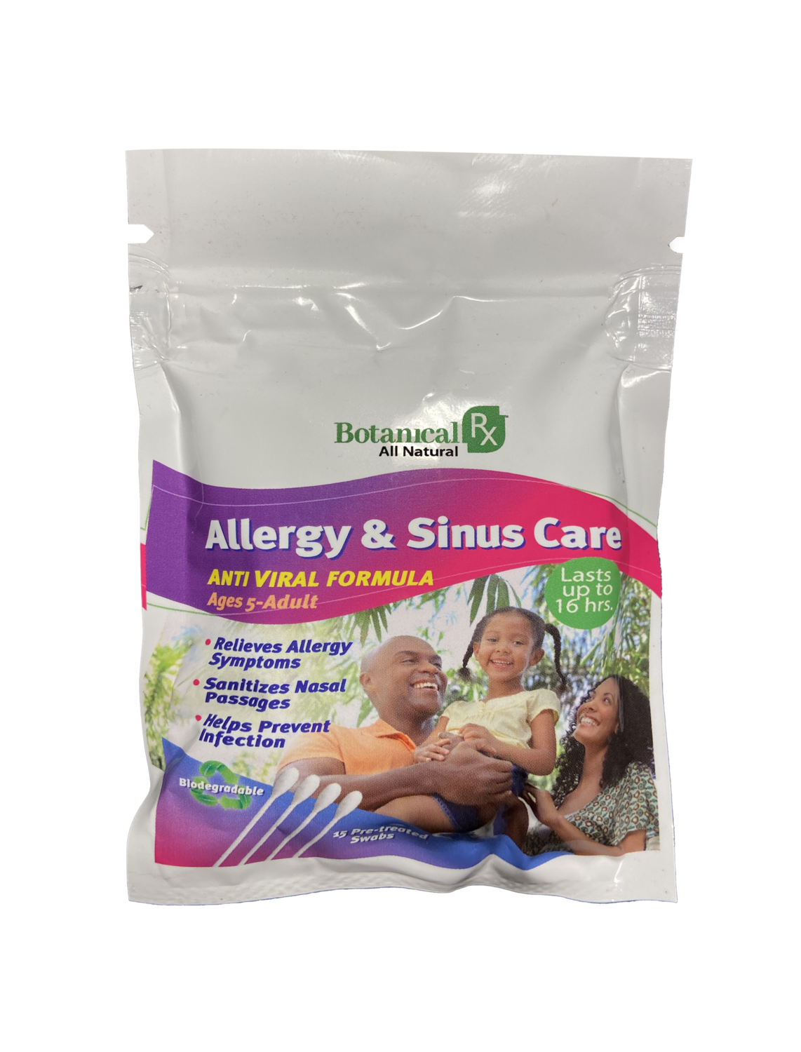Botanical Rx Allergy & Sinus Relief Pre-treated Swabs