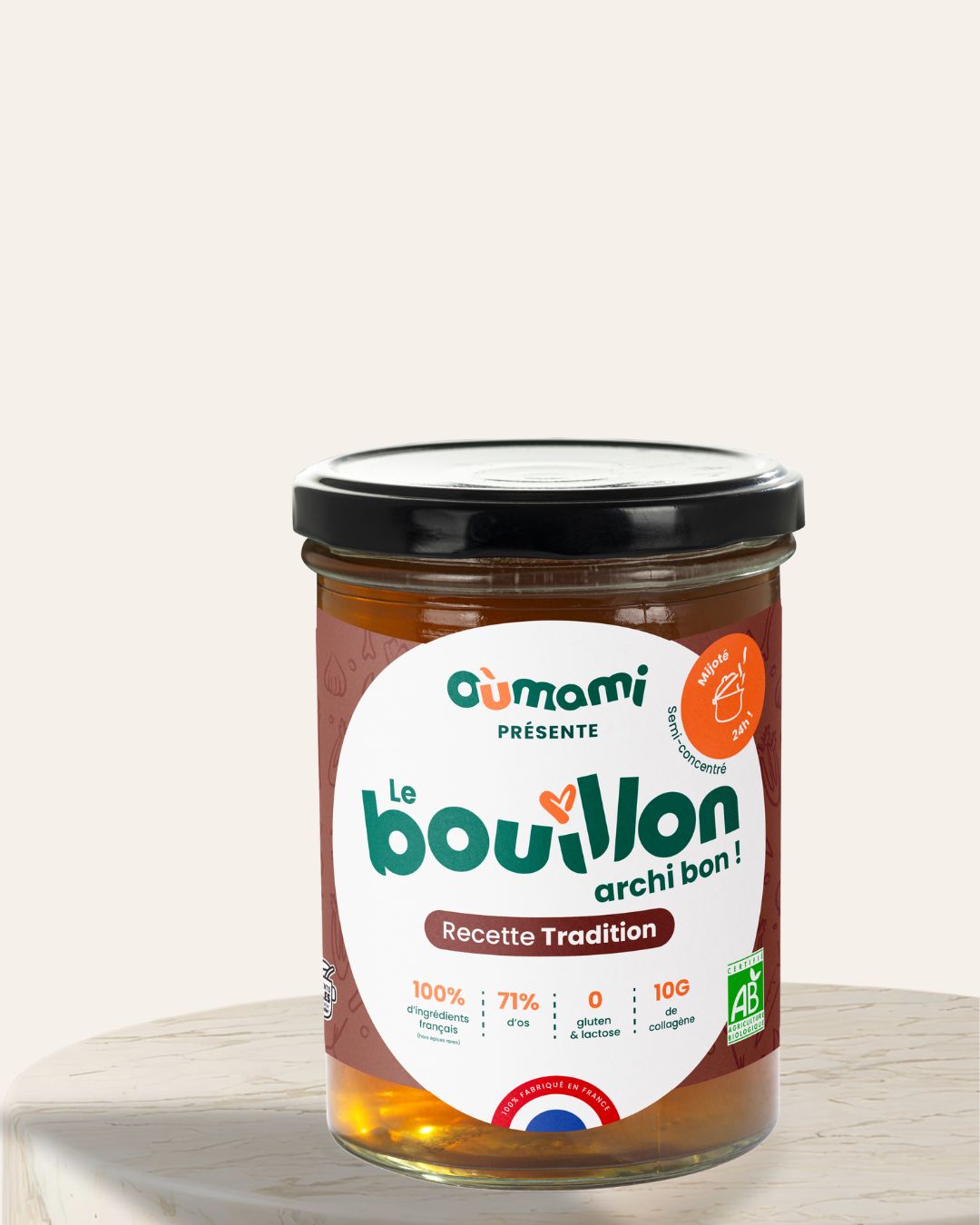 Bouillon d'os TRADITION bio - Oùmami- 370ml