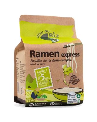 Nouilles de Ramen de riz demi-complet