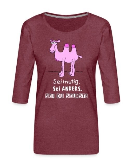 Dreiviertel-Shirt für Kamel-Liebhaberinnen