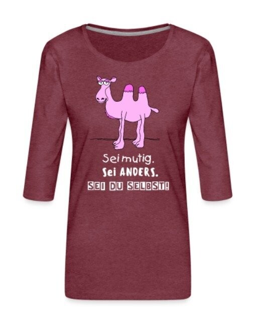 Dreiviertel-Shirt für Kamel-Liebhaberinnen Dreiviertel-Shirt für Kamel-Liebhaberinnen