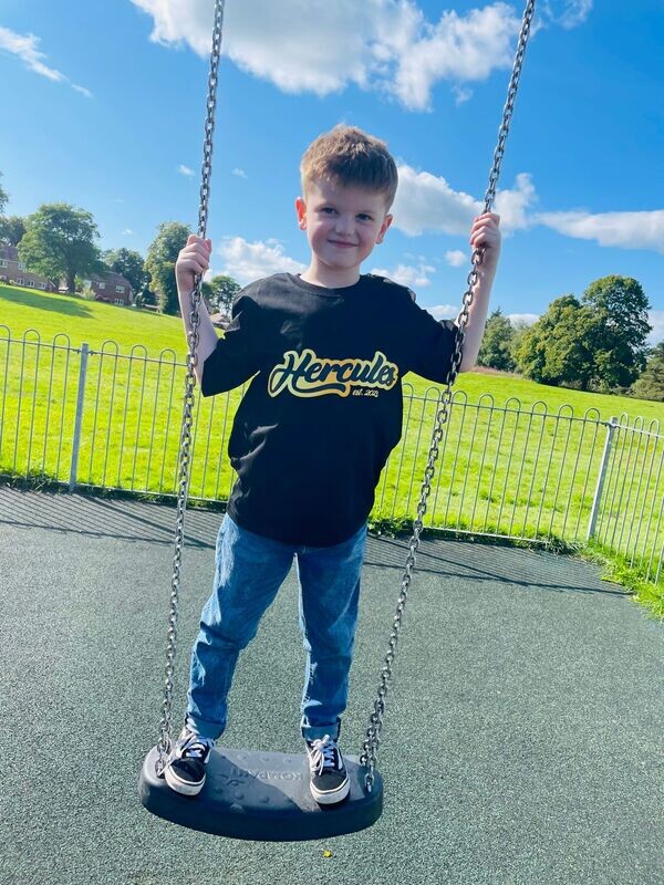 Hercules Retro design T-Shirt Kids - Black