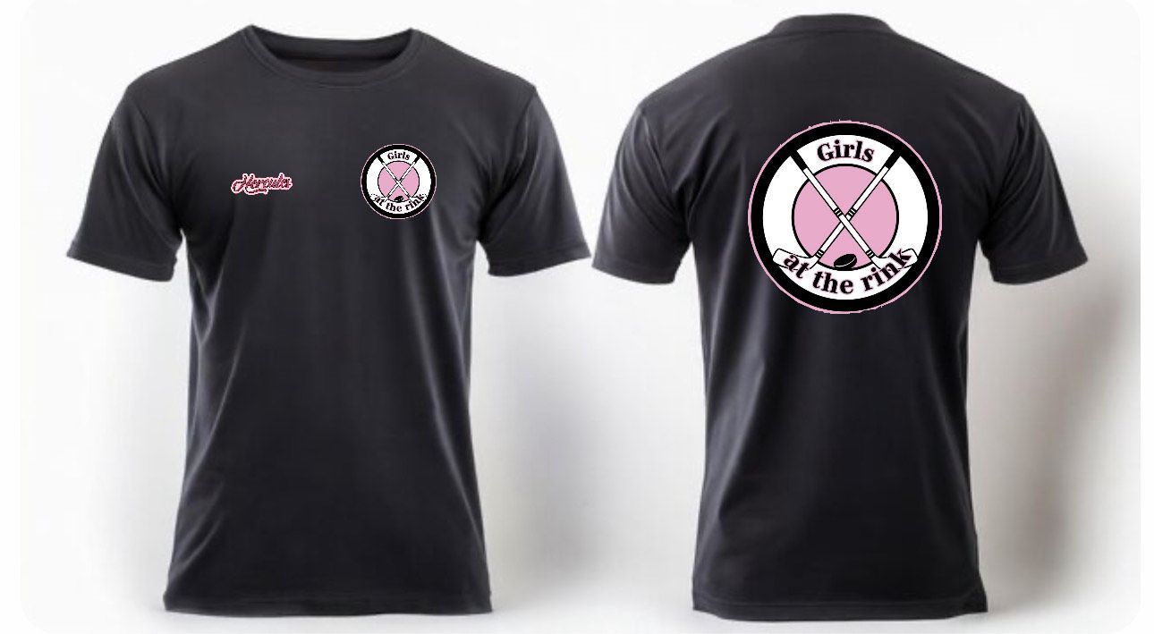 HERCULES X GIRLS AT THE RINK CIRCLE LOGO T SHIRT