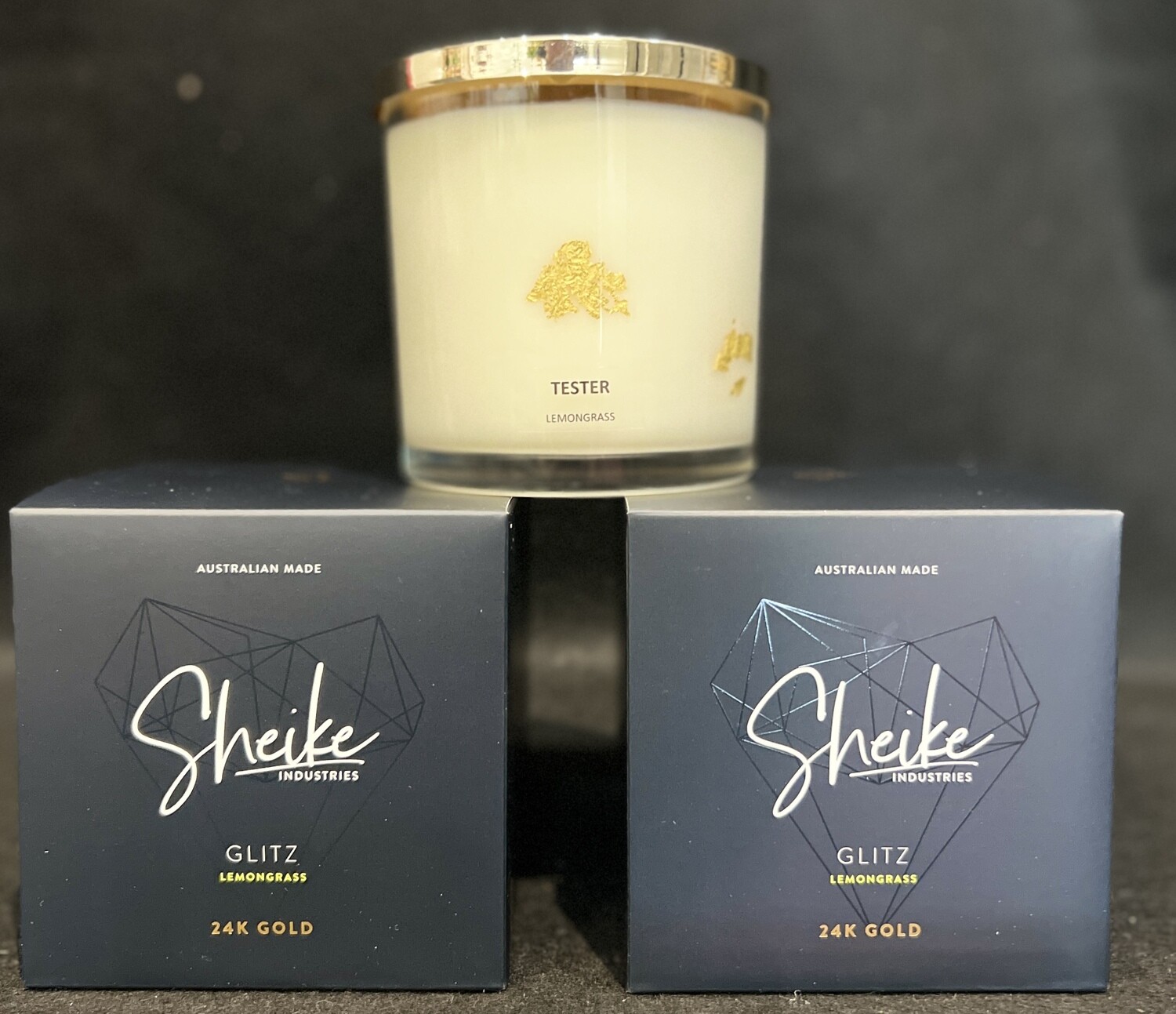 Sheike Industries Luxury Candles, Luxury Candles: Lemongrass