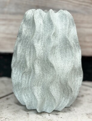 Textured Grey Vase