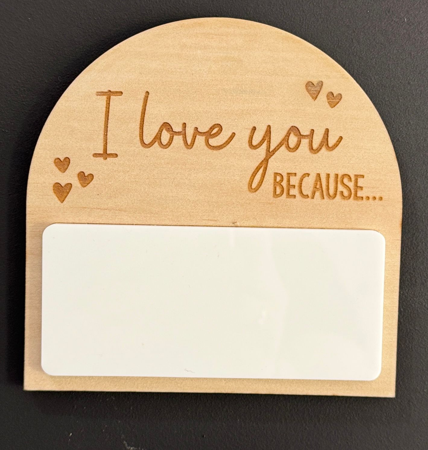 I Love You Because Magnets