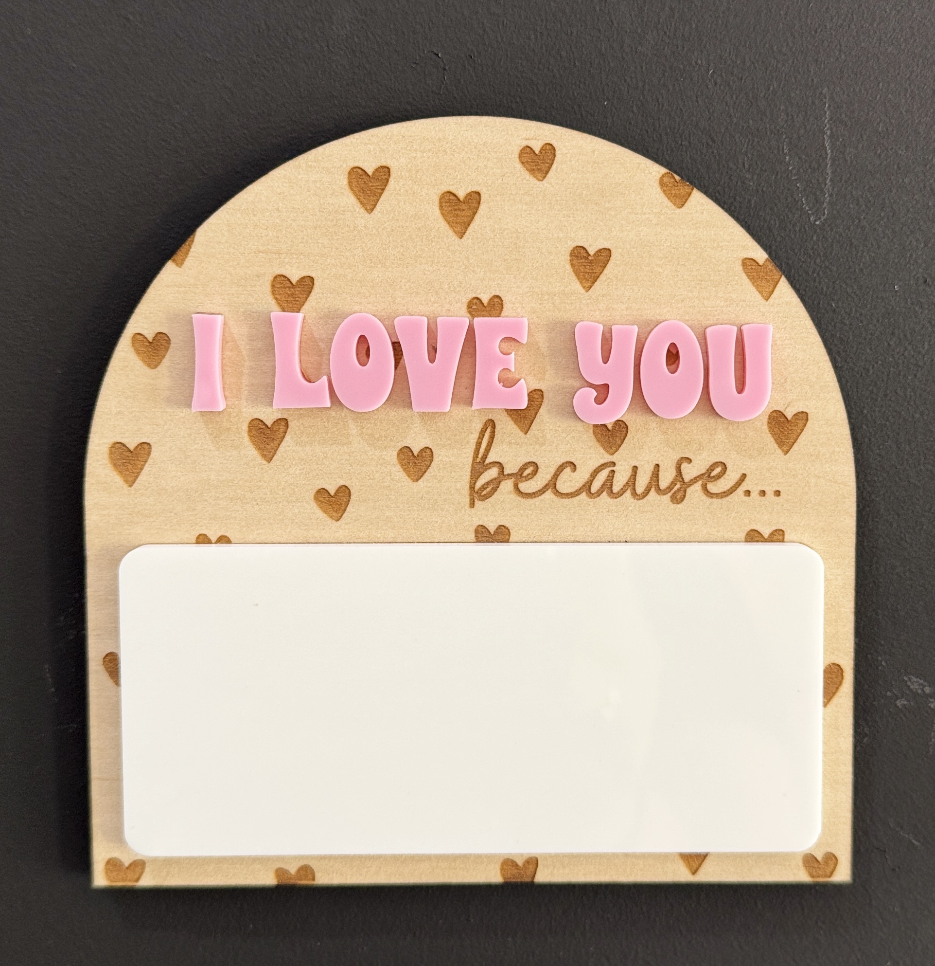 I Love You Because Magnets