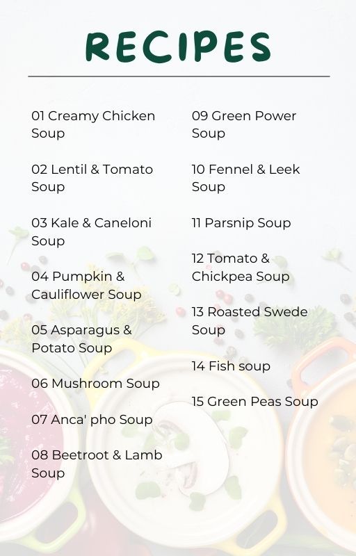 Soups For Weight Loss Recipe Ebook
