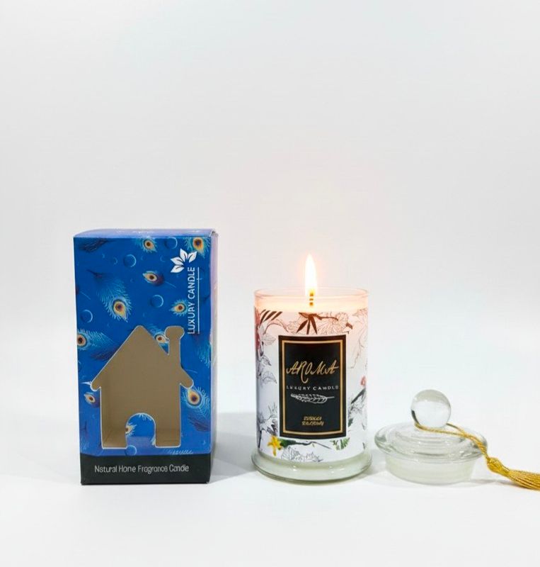 Premium Decorative Glass Jar Candle | Natural Aromatherapy &amp;amp; Home Décor