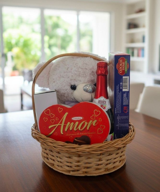 Sweet Teddy &amp;amp; Treats Gift Basket