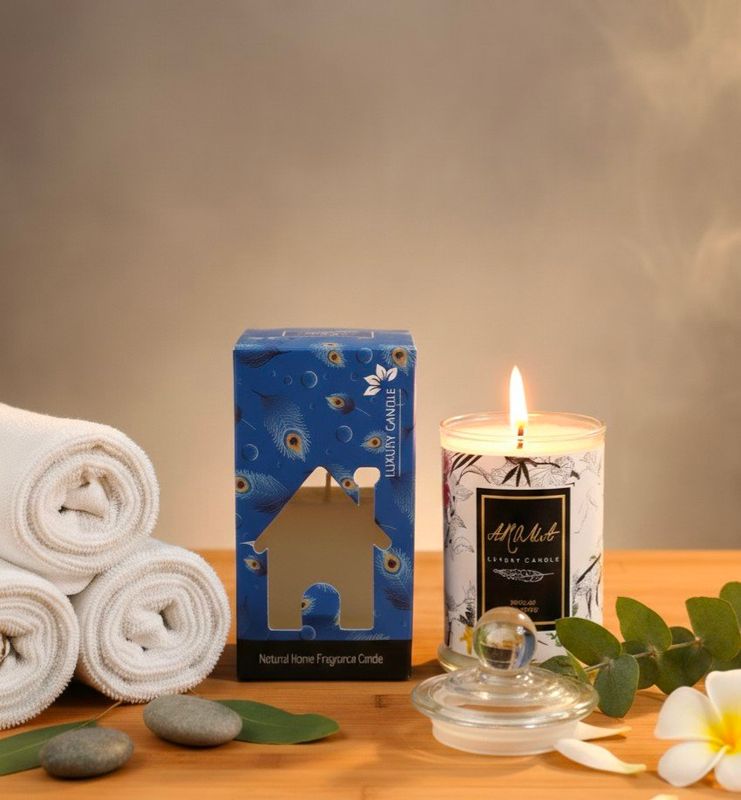 Premium Decorative Glass Jar Candle | Natural Aromatherapy &amp;amp; Home Décor