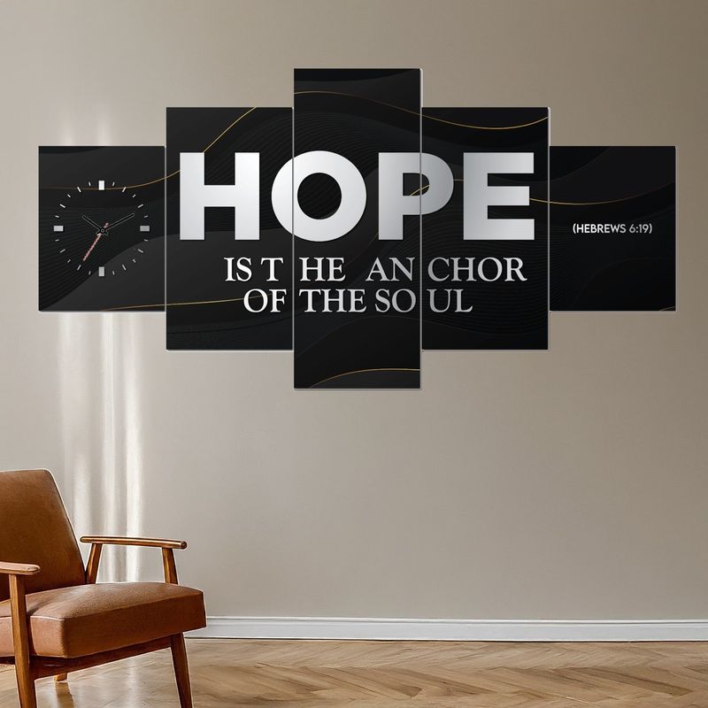 Hope 5 panel wall art