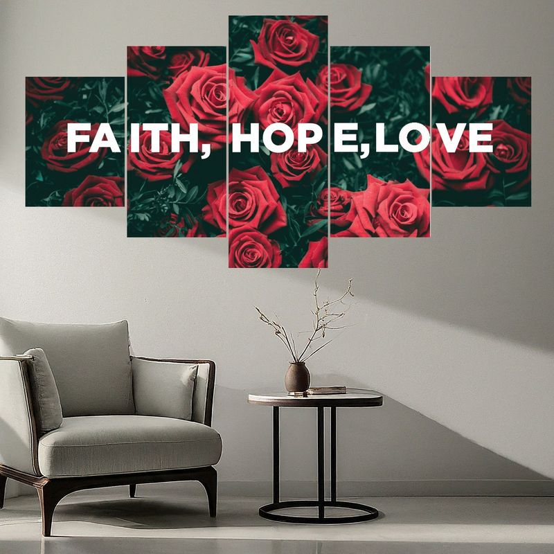 Faith Hope &amp;amp; Love creative wall art