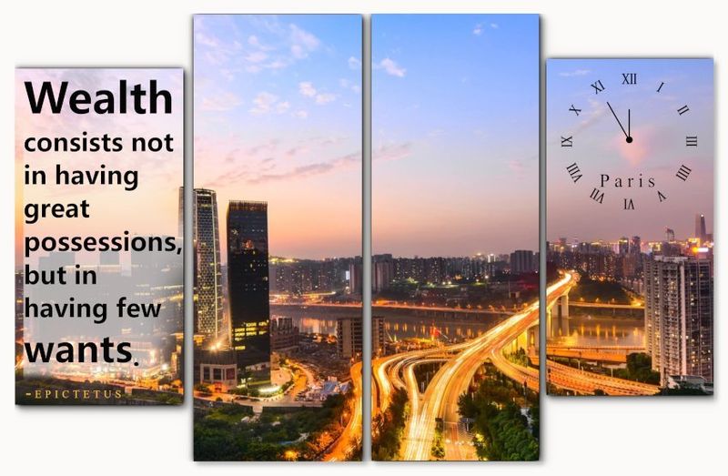 City Canvas Frame Wall Art