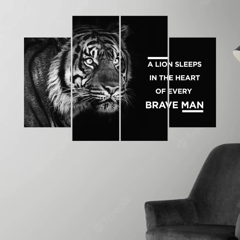 Brave Man Canvas Print and Framed Wall Art